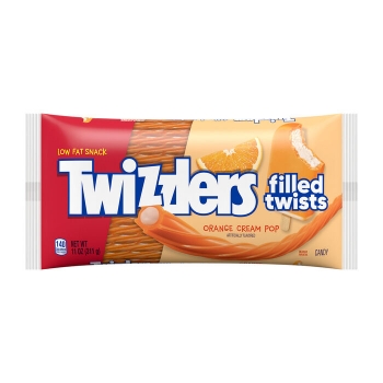 Twizzlers Orange Cream Pop Flavored Filled Portakal Krema Dolgulu Şekerleme 311gr