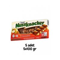 Choceur Nussknacker Bütün Fındıklı Çikolata 100g X 5 ADET