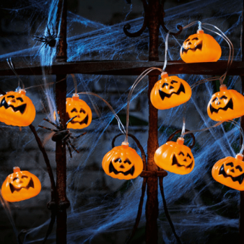 Halloween String Lights Dekoratif Pilli Aydınlatma Bal Kabağı Temalı