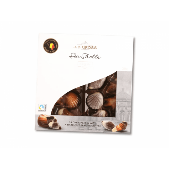 J.D. Gross Belgian Chocolate Sea Shells 250g