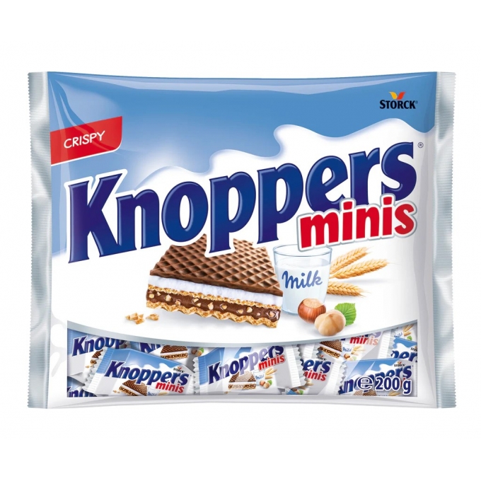 Knoppers Minis Gofret 200 Gr.