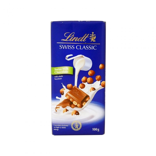 Lindt Swiss Classic Fındıklı Sütlü Çikolata 100 G
