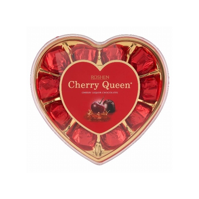 Roshen Cherry Queen - Kalpli Kutuda Vişne Likörlü Çikolata 122gr