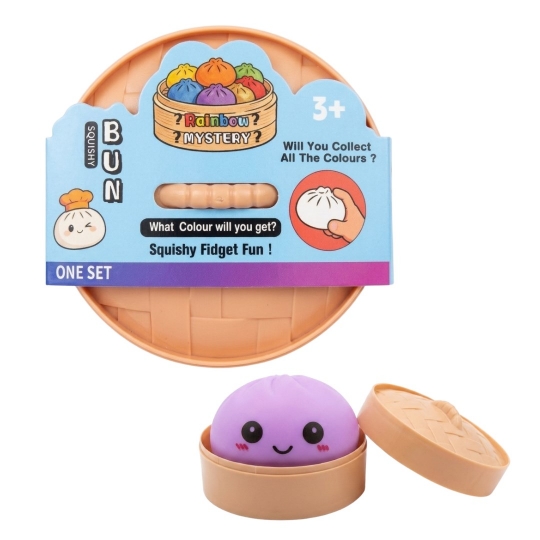 Squishy Bun Rainbow Mystery Fidget Toy