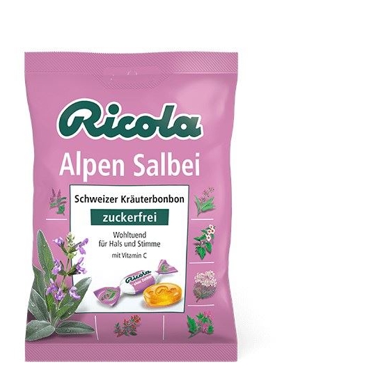Ricola Alpen Salbei - Adaçayı Özlü Bitkisel Şeker 75g