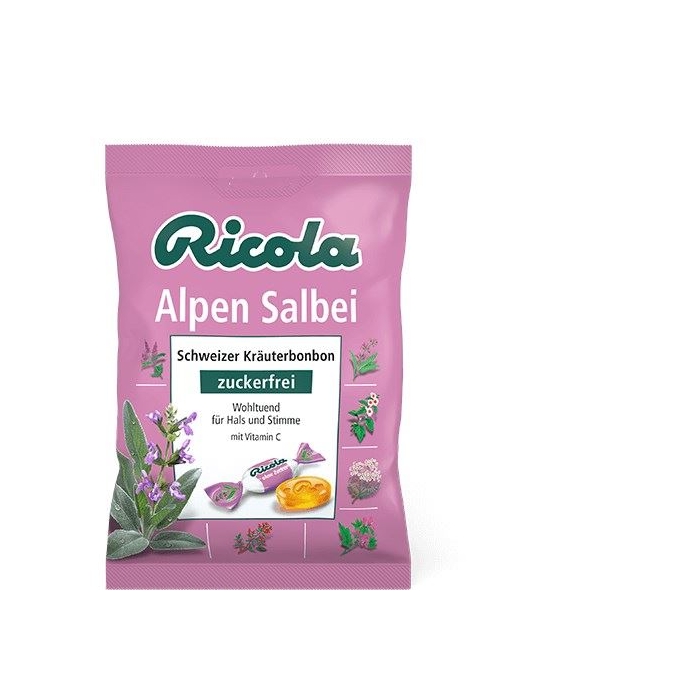 Ricola Alpen Salbei - Adaçayı Özlü Bitkisel Şeker 75g