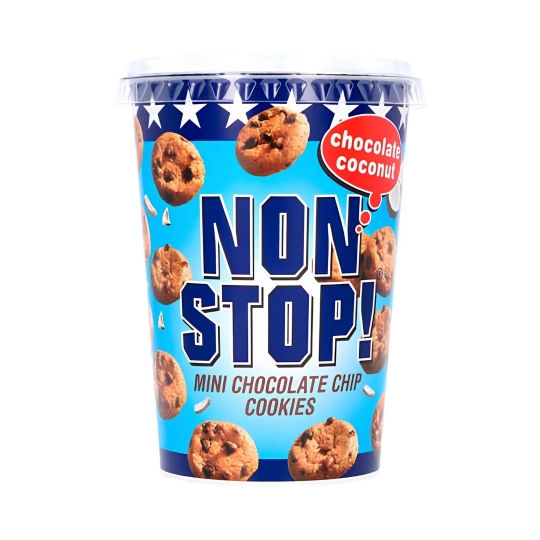 Non Stop! Chocolate Coconut - Mini Chocolate Chip Cookies 125g