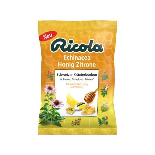Ricola Echinacea Honig Zitrone Bonbon  Şeker 75 gr