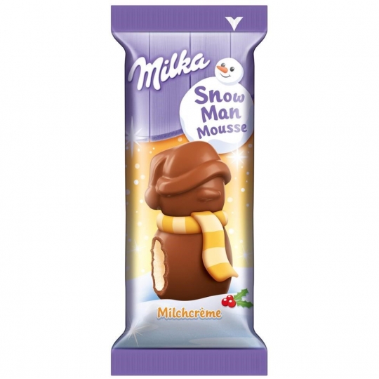 Milka Snow Man Mousse Kardan Adam Mousse Çikolata 30g