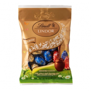 Lindt Lindor assortment of chocolate eggs with a filling dolgulu çikolata 100g