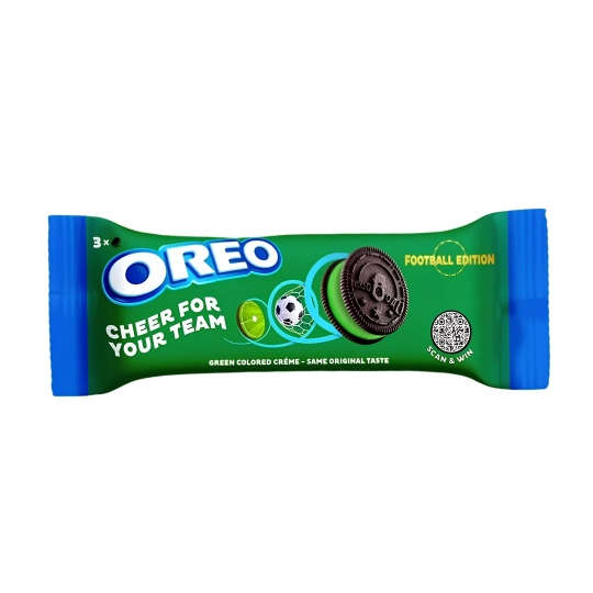 Oreo Football Edition Biscuits with Green Colored Creme 35.5g