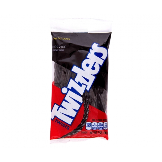 Twizzlers Twists Black Licorice Candy 198gr