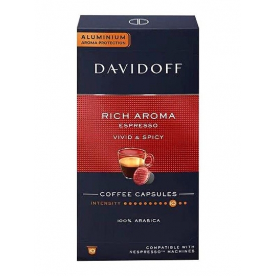 Davidoff Rich Aroma Espresso Vivid & Spicy Coffee 10'lu Kapsül Kahve