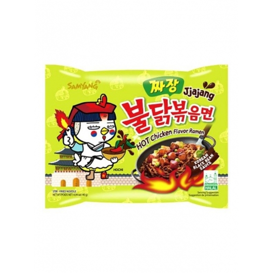 Samyang Buldak Jjajang Korean Black Bean Sauce Ramen 140 g