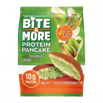 Bite & More Pistachio Cream Filling Protein Pancake 50g