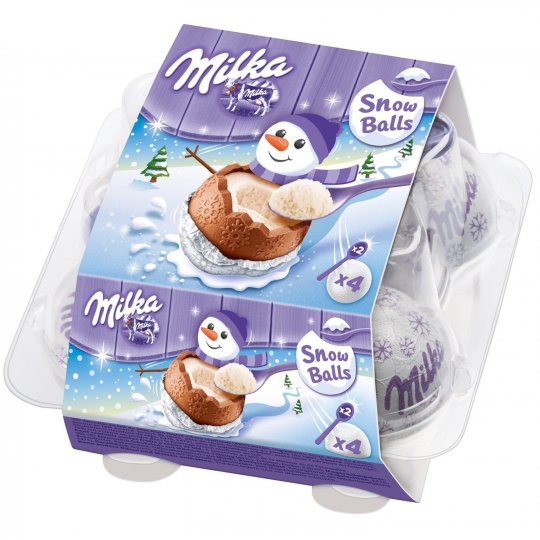 Milka Snow Balls Milk Cream (4x28gr) 112gr
