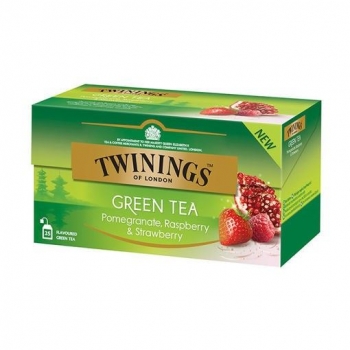 TWININGS GREEN TEA POMEGRANATE RASPBERRY & STRAWBERRY 37,5g