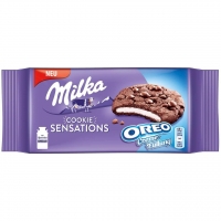 Milka Cookie Sensations Oreo Creme Çikolata Parçalı Bisküvi 156g