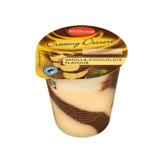 Milbona Creamy Dessert Vanilla-Chocolate Flavour Pudding 150g