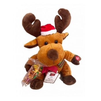 Favorina Plush (Peluş) Deer With Music And Chocolate