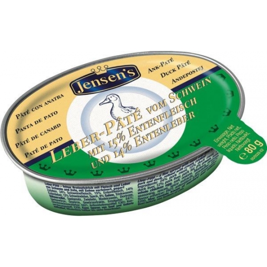  Jensen's Ördek Etli ve Ördek Ciğerli Domuz Ciğeri Ezmesi 80g