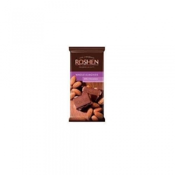 Roshen Whole Almonds Milk Chocolate 90gr