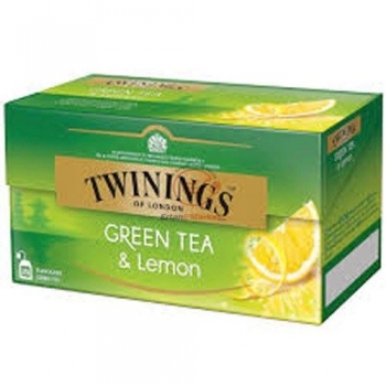 Twinings Green Tea & Lemon 25 Bardak