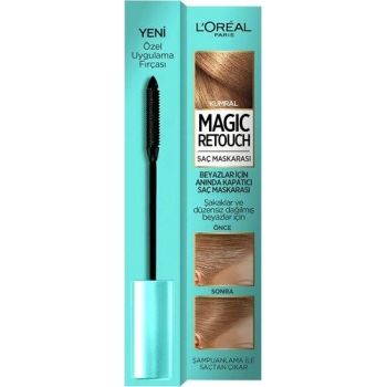 Loreal Magic Retouch Beyaz Kapatıcı Saç Maskarası  Kumral