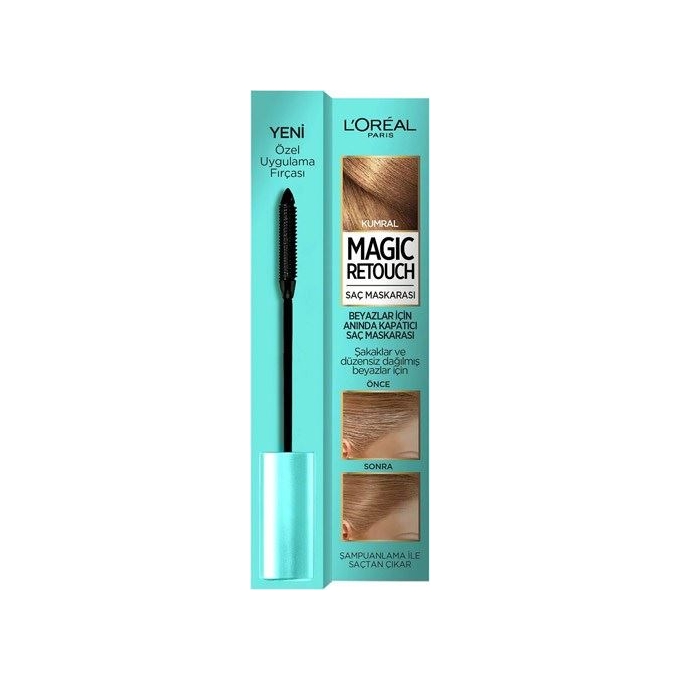 Loreal Magic Retouch Beyaz Kapatıcı Saç Maskarası  Kumral