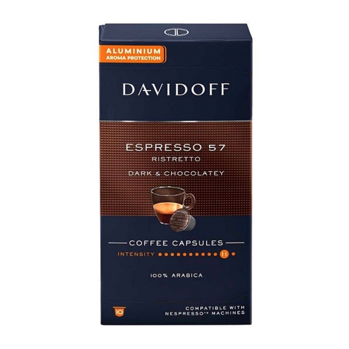 Davidoff Espresso 57 Ristretto Dark & Chocolatey 10'lu Kapsül Kahve
