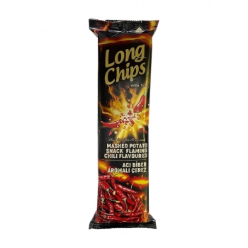 Long Chips Mashed Potato Snack Flaming Chili Flavoured 75g