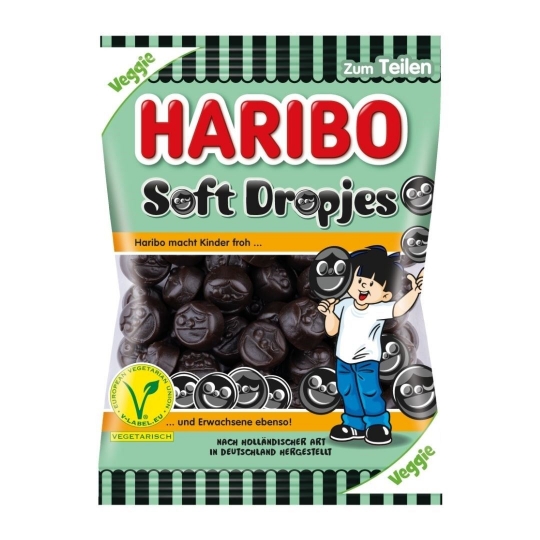 haribo soft dropjes 175gr 