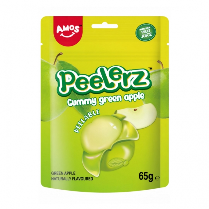 Amos Peelerz Gummy Green Apple 65g
