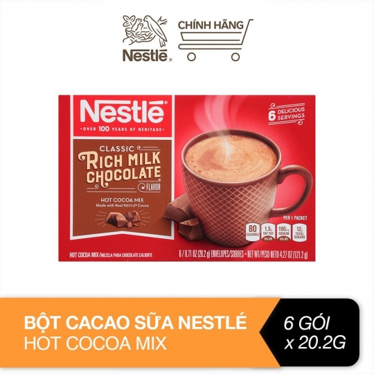 Nestle Rich Milk Chocolate Hot Cocoa Mix (6x20.2g) 121.2g