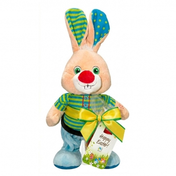 Favorina Happy Easter! Müzikli Hareket Eden Peluş Tavşan ve Sütlü Çikolatalar 82g