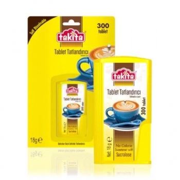 Takita Tablet Tatlandırıcı 300 Tablet 18grx5 adet
