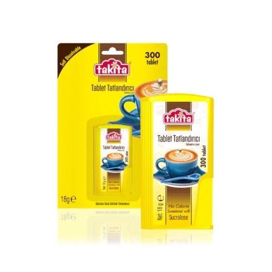 Takita Tablet Tatlandırıcı 300 Tablet 18grx5 adet