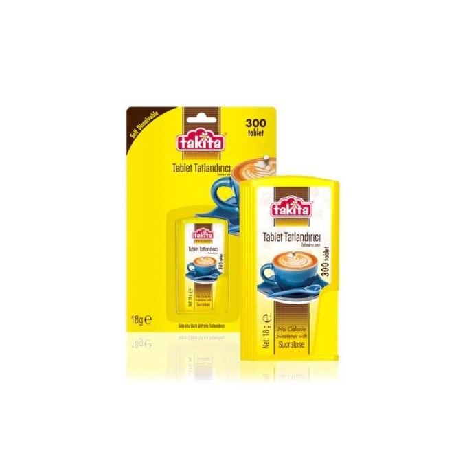 Takita Tablet Tatlandırıcı 300 Tablet 18grx5 adet