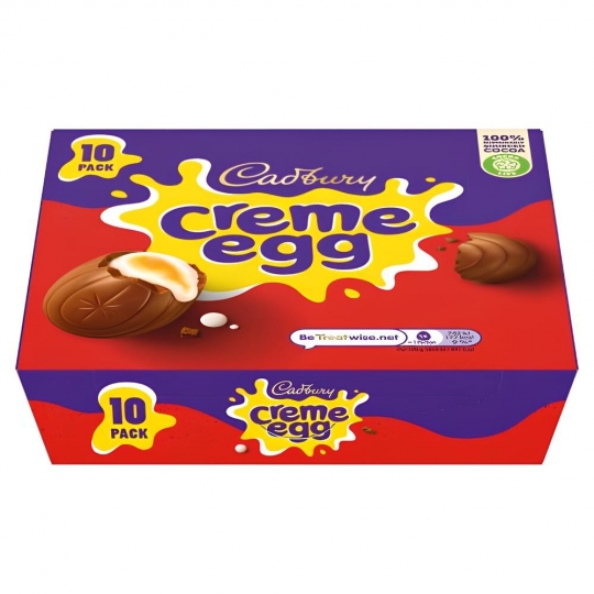 Cadbury Creme Egg with Soft Fondant Centre (10x40g) 400g