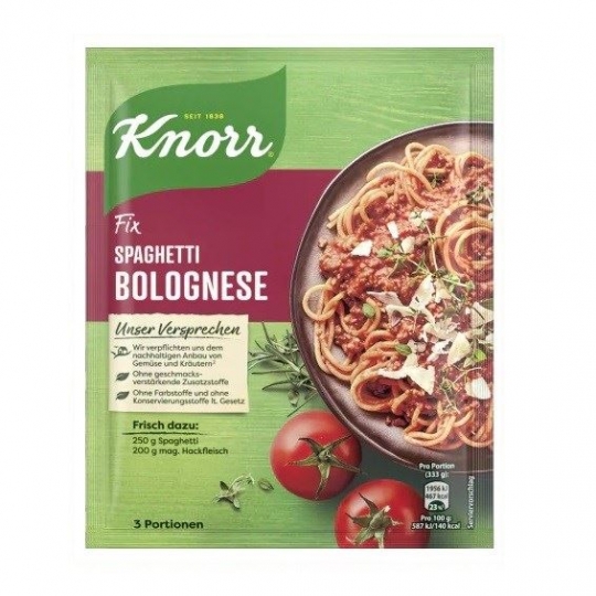 Knorr Fix Spagetti Bolonez Sosu 38 gr
