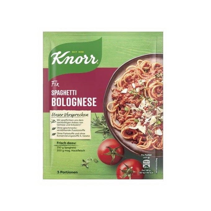 Knorr Fix Spagetti Bolonez Sosu 38 gr