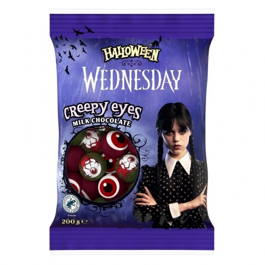 Lidl Halloween Wednesday Creepy Eyes Milk Chocolate 200g