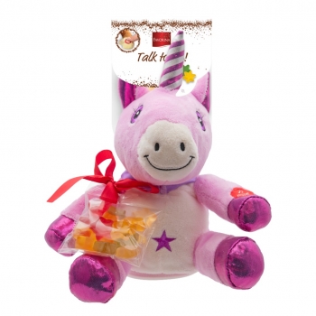 Favorina Talk to Me! - Peluş Unicorn ve Şekerlemeler 50g