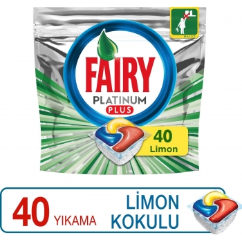 Fairy Platinum Plus 40 Yıkama Bulaşık Makinesi Deterjanı Kapsülü