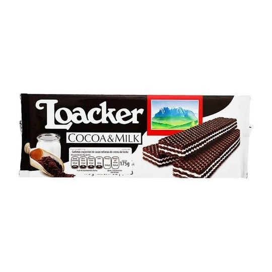 Loacker Cocoa & Milk Crispy Wafers 175gr