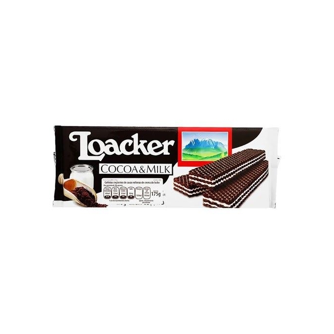 Loacker Cocoa & Milk Crispy Wafers 175gr