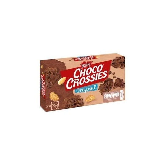 Nestle Choco Crossies  Original - Bademli Çikoalata Parçaları 2x75 gr 150 gr