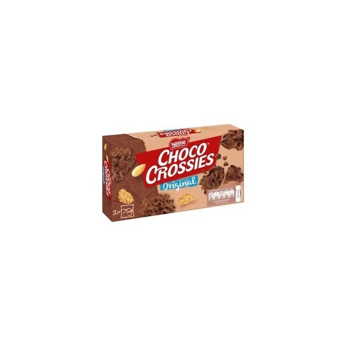 Nestle Choco Crossies  Original - Bademli Çikoalata Parçaları 2x75 gr 150 gr
