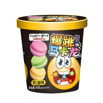 Gangfu Crispy Macarons with Cream Flavor and Popping Effect 80g