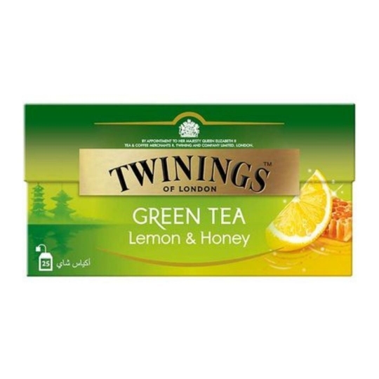 TWININGS GREEN TEA LEMON & HONEY 25P 40G
